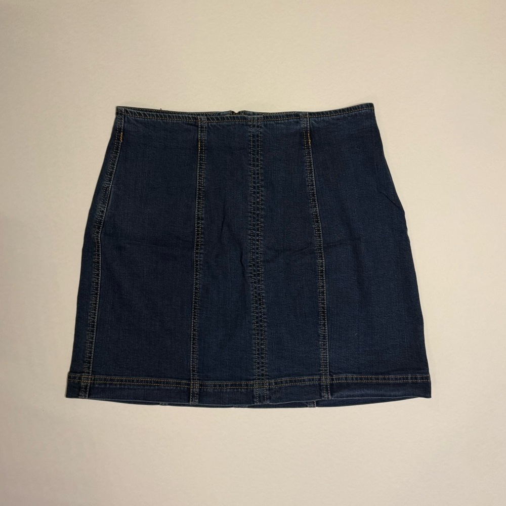 PacSun Dark Blue Denim Mini Skirt
